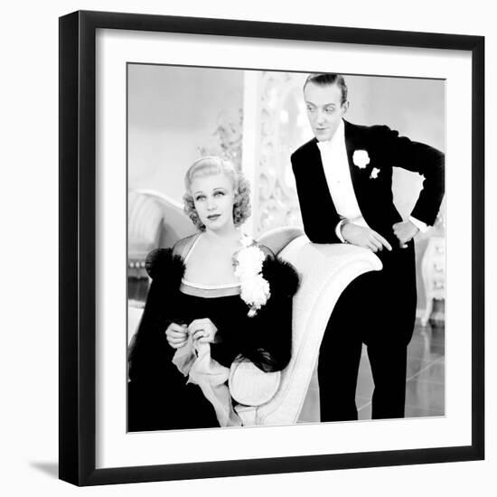 Top Hat, Ginger Rogers, Fred Astaire, 1935-null-Framed Premium Photographic Print