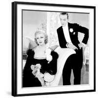 Top Hat, Ginger Rogers, Fred Astaire, 1935-null-Framed Premium Photographic Print