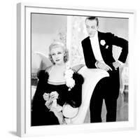 Top Hat, Ginger Rogers, Fred Astaire, 1935-null-Framed Premium Photographic Print