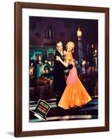 Top Hat, L-R: Fred Astaire, Ginger Rogers on Jumbo Lobbycard, 1935-null-Framed Art Print