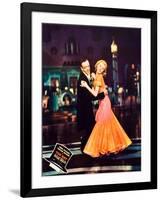 Top Hat, L-R: Fred Astaire, Ginger Rogers on Jumbo Lobbycard, 1935-null-Framed Art Print