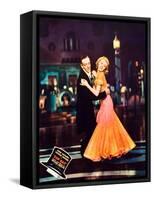 Top Hat, L-R: Fred Astaire, Ginger Rogers on Jumbo Lobbycard, 1935-null-Framed Stretched Canvas