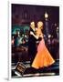 Top Hat, L-R: Fred Astaire, Ginger Rogers on Jumbo Lobbycard, 1935-null-Framed Art Print