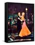 Top Hat, L-R: Fred Astaire, Ginger Rogers on Jumbo Lobbycard, 1935-null-Framed Stretched Canvas