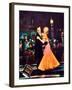 Top Hat, L-R: Fred Astaire, Ginger Rogers on Jumbo Lobbycard, 1935-null-Framed Art Print