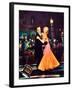 Top Hat, L-R: Fred Astaire, Ginger Rogers on Jumbo Lobbycard, 1935-null-Framed Art Print