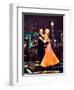 Top Hat, L-R: Fred Astaire, Ginger Rogers on Jumbo Lobbycard, 1935-null-Framed Art Print