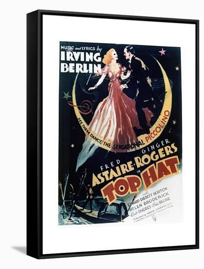 Top Hat - Movie Poster Reproduction-null-Framed Stretched Canvas