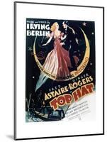 Top Hat - Movie Poster Reproduction-null-Mounted Art Print