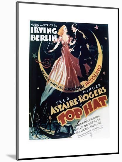 Top Hat - Movie Poster Reproduction-null-Mounted Art Print