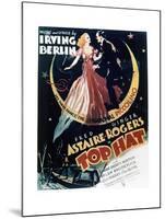 Top Hat - Movie Poster Reproduction-null-Mounted Art Print