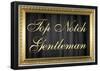 Top Notch Gentleman Poster with Gilded Faux Frame Border-null-Framed Poster