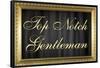 Top Notch Gentleman with Gilded Faux Frame Border-null-Framed Poster