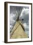 Top of a Tipi Made of Buffalo Hide, Wicoti Living History Lakota Encampment, Black Hills, SD-null-Framed Photographic Print