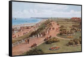 Top of Cliffs and Beach, Gorleston-On-Sea-Alfred Robert Quinton-Framed Stretched Canvas