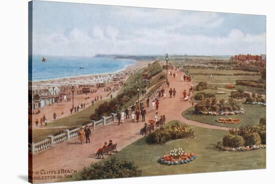 Top of Cliffs and Beach, Gorleston-On-Sea-Alfred Robert Quinton-Stretched Canvas