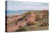Top of Cliffs and Beach, Gorleston-On-Sea-Alfred Robert Quinton-Stretched Canvas