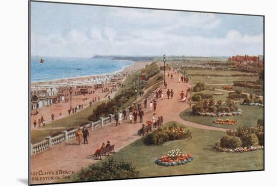 Top of Cliffs and Beach, Gorleston-On-Sea-Alfred Robert Quinton-Mounted Giclee Print