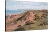 Top of Cliffs and Beach, Gorleston-On-Sea-Alfred Robert Quinton-Stretched Canvas