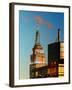 Top of Empire State Building at Blue Nightfall-Philippe Hugonnard-Framed Photographic Print