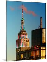 Top of Empire State Building at Blue Nightfall-Philippe Hugonnard-Mounted Photographic Print