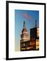 Top of Empire State Building at Blue Nightfall-Philippe Hugonnard-Framed Art Print