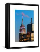 Top of Empire State Building at Nightfall-Philippe Hugonnard-Framed Stretched Canvas