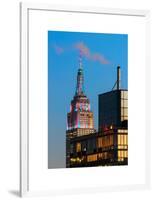 Top of Empire State Building at Nightfall-Philippe Hugonnard-Framed Art Print