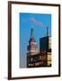 Top of Empire State Building at Nightfall-Philippe Hugonnard-Framed Art Print