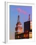 Top of Empire State Building at Pink Nightfall-Philippe Hugonnard-Framed Photographic Print