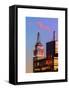 Top of Empire State Building at Pink Nightfall-Philippe Hugonnard-Framed Stretched Canvas