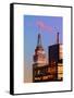 Top of Empire State Building at Pink Nightfall-Philippe Hugonnard-Framed Stretched Canvas