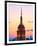 Top of Empire State Building at Pink Sunset, Manhattan, New York, United States-Philippe Hugonnard-Framed Photographic Print