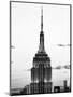 Top of Empire State Building, Manhattan, New York, United States, Black and White Photography-Philippe Hugonnard-Mounted Photographic Print