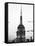 Top of Empire State Building, Manhattan, New York, United States, Black and White Photography-Philippe Hugonnard-Framed Stretched Canvas