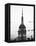 Top of Empire State Building, Manhattan, New York, United States, Black and White Photography-Philippe Hugonnard-Framed Stretched Canvas