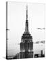 Top of Empire State Building, Manhattan, New York, United States, Black and White Photography-Philippe Hugonnard-Stretched Canvas