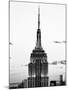 Top of Empire State Building, Manhattan, New York, United States, Black and White Photography-Philippe Hugonnard-Mounted Photographic Print