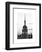 Top of Empire State Building, Manhattan, New York, White Frame, Full Size Photography-Philippe Hugonnard-Framed Art Print