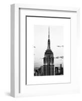 Top of Empire State Building, Manhattan, New York, White Frame, Full Size Photography-Philippe Hugonnard-Framed Art Print