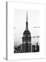 Top of Empire State Building, Manhattan, New York, White Frame, Full Size Photography-Philippe Hugonnard-Stretched Canvas