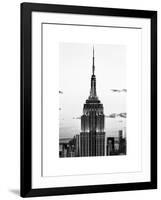 Top of Empire State Building, Manhattan, New York, White Frame, Full Size Photography-Philippe Hugonnard-Framed Art Print