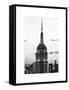 Top of Empire State Building, Manhattan, New York, White Frame, Full Size Photography-Philippe Hugonnard-Framed Stretched Canvas