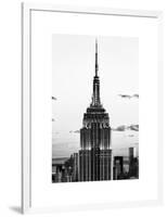 Top of Empire State Building, Manhattan, New York, White Frame, Full Size Photography-Philippe Hugonnard-Framed Art Print