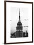 Top of Empire State Building, Manhattan, New York, White Frame, Full Size Photography-Philippe Hugonnard-Framed Art Print