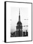 Top of Empire State Building, Manhattan, New York, White Frame, Full Size Photography-Philippe Hugonnard-Framed Stretched Canvas