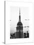 Top of Empire State Building, Manhattan, New York, White Frame, Full Size Photography-Philippe Hugonnard-Stretched Canvas