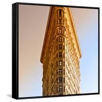 Top of Flatiron Building - Manhattan - New York City - United States-Philippe Hugonnard-Framed Stretched Canvas