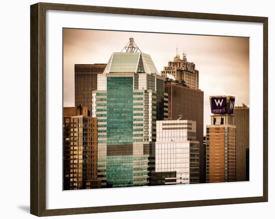 Top of Skyscrapers at Times Square-Philippe Hugonnard-Framed Photographic Print