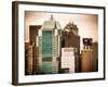 Top of Skyscrapers at Times Square-Philippe Hugonnard-Framed Photographic Print